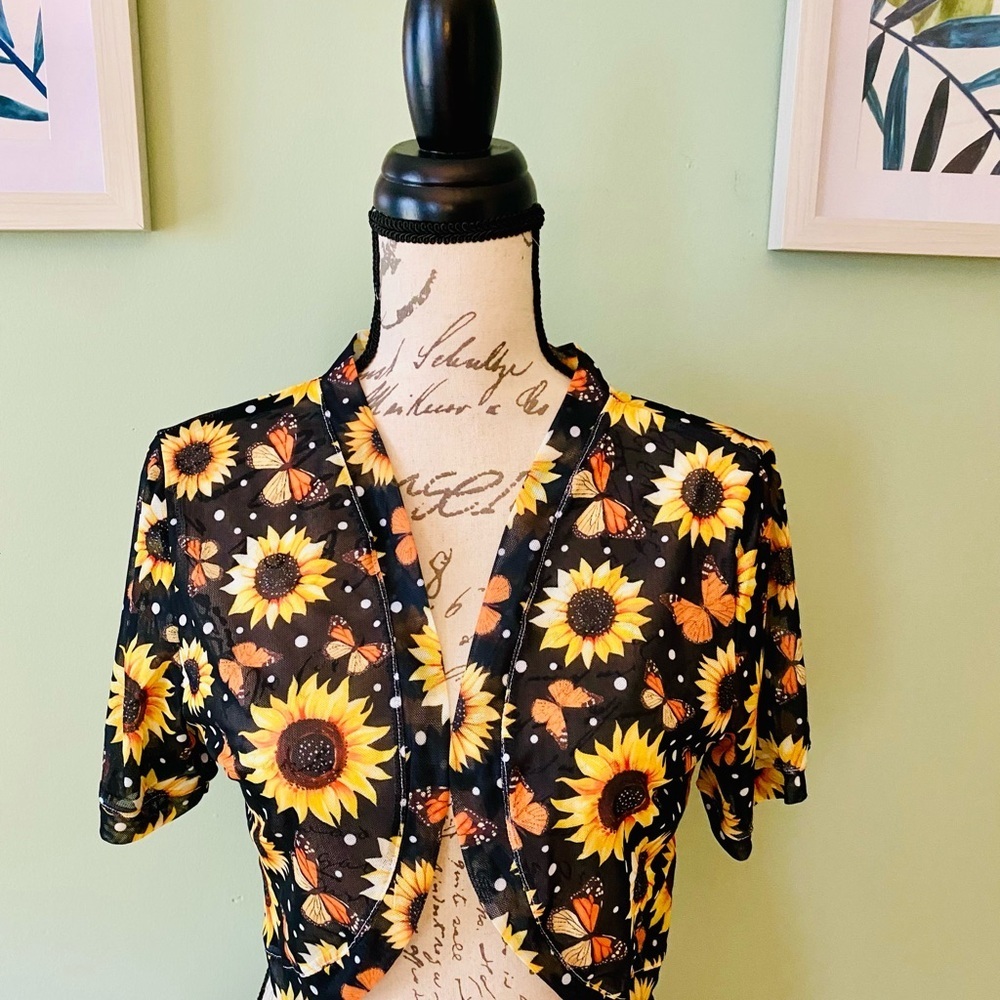 Sunflower Print Women's Top